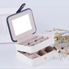 Jewelry Box Kids Jewelries Holder Exquisite Multi-layer Portable Creative Trinket Storage Box Earrings Ring Necklace Studs Organizer Display Case Travel BC154