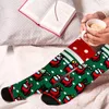 Men's Socks Adults Winter Stocking Christmas Cartoon Pattern Print Long Tube For Women Men