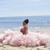 Vestidos rosa vestidos de menina de flor para festa de casamento lindas peles de peles de crian￧a pequena de menina de aniversario para a princesa, vestido de bola, vestido infantil da primeira comunh￣o CL1448