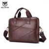 Boldes Bolsa Bolsa Crossbody Bolsa Crossbodia pode ser usada para laptop de 15 polegadas Bolsas de mensagens de ombro casuais Bolsa de couro de vaca