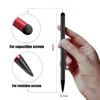 Caneta capacitiva resistiva touch screen stylus pencil 2 em 1 para samsung tablet celular multifuncional stylus