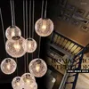 Kroonluchters Modern Globe Glass plafond kroonluchter met 10 ballen luminaria woonkamer decoratief huis binnen verlichting armatuur