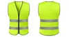 Gilet de sécurité haute visibilité personnalisé en gros avec bandes réfléchissantes gilet de sécurité jaune en polyester de qualité vestimentaire