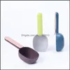 Dog Bowls Feeders Dog Cat Food Spoon Bowls Feeders Pets Grain Spoons Pet Supplies Shovel Colorf Handle Band Clamp Convenient 2 8Ca Dhlbt