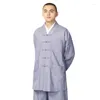 Roupas étnicas Restas de monge budista de roupas masculinas Shaolin Meditation Roupos de Mala Ta525