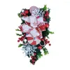 Decoratieve bloemen nuttige kerstdeur swag waterdruppeltjes traan rijke kleuren decoreren multi -lagen colorfast krans