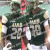 Maglia da calcio UAB Alabama Birmingham Blazers Tyler Johnston III Austin Watkins Dylan Hopkins Spencer Brown NCAA Football cucita