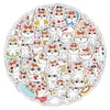 50pcs Cartoon Cute Cat Stickers for Kids Skate Accessories Vinyl Waterproof Sticker For Skateboard Laptop Luggage Phone Case Car Decals Party Decor