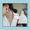 Dangle Chandelier Fashion Simple Vintage Earrings For Women Geometric Statement Dangle Drop Gold Earings 2021 Trendy Jewelry Delive Dhkex