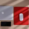 PU 가죽 마우스 매트 방수 스티치 에지 컴퓨터 데스크 패드가있는 울트라 부드러운 마우스 패드