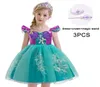 Carnival Kids Cosplay Little Mermaid Dress for Girls Children Girl Party Princess Birthday Gioco di ruolo Costume8547657