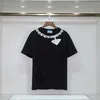 Мужские футболки-дизайнер Shir Men Men Women Luxury Shirs Classic Riangle Paern Tee Shor рукава старшие чисто