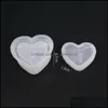 Molds Square Trinket Box Sile Mold Jewelry Molds Round Heart Shape Resin Make Your Own Storage Epoxy Art Drop Delivery Tools Equipmen Dhcem