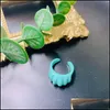Bröllopsringar Colorf Acrylic Open Ring Irregar Candy Color Rings for Kids Girls Jewelry Drop Delivery DHU2F