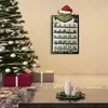 Ny trä glitch jul nedräkning vägghänge listan