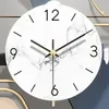 Horloges murales De luxe horloge nordique moderne mécanisme à Quartz métal silencieux numérique créatif Reloj De Pared maison et décoration
