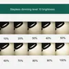 Bordslampor Fällbara LED -lampor Högdefinition Glasspegel 3x Förstoring 360 ° Optisk linslampa för sängläsning