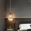 Kolye lambaları lamba postmodern şanslı çanta golen küçük avize yatak odası restoran bar oturma odası kapalı arka plan