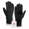 Gants de ski pour hommes hiver homme mitaines gants d'affaires pour hommes écran tactile amélioré épaissir chaud thermique doux anti-dérapant Gel de silicone manchette élastique laine cachemire solide