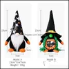 Autres fournitures de fête de fête Gnomes Poupée sans visage Fournitures de fête d'Halloween Rudolph Black Plush Dolls Child Intéressant Toy Decorat Dhf0L