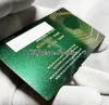 2022 Green No Boxes Carte de garantie Rollie NFC sur mesure avec couronne anti-falsification et étiquette fluorescente Cadeau Même étiquette de série Super Edition 126610 124060 Puretime A1