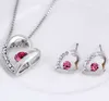 Earrings Jewelry Set Wedding Silver Crystal Jewelry Long Necklace Gift Set Indian African Jewellery Party Jewelry Sets