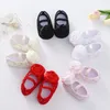 Primeros andadores Baywell Born Baby Shoes Bautismo Banda para el cabello Niña Flower Walker Niño lindo Soft Prewalker 0-12 meses