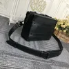 Designer Shoulder Bags handle soft trunk box Men Messenger Purse Male Cross Body Embossed Leather Letters Handbags Double Zipper Small Luggage Case