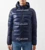 Canada Designer Mens Hooded Quilted Down Jacket Hoody Quilted Fleece Coat in Navy Black Red Parkas Doudoune Homme Daunenjacke Manteau Puffer