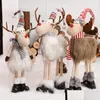 Decora￧￵es de Natal Doll de alces grandes alces com luzes Presente de Natal para Ren￩ias Infantil Navidad Decora￧￣o de Casa 220512 Drop D Dhetx