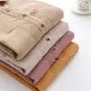 Women's Blouses Autumn Winter Corduroy Shirts Women Loose Long Sleeve Solid Lady Tops Casual Female Clothes Outwear Two Pockets