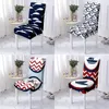 Chair Covers Nautical Anchor For Gamer Banquet Party Decorate Cushion Seat Kitchen Forro Para Sillas De Comedor