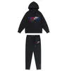 hoodie Trapstar volledig trainingspak regenboog handdoek borduurwerk decodering sportkleding met capuchon heren en dames sportkleding pak rits broek maat XL 2022