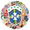 50st Cartoon Football Stickers for Kids Skate Accessories Vinyl Waterproof Sticker för skateboard bärbar dator bagagetelefonfodral Dekaler Party Decor