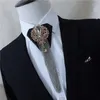 Krawatten Koreanische Leder Fliege Krawatten Metall Quaste Herren Hemd Krawatte Hochzeit Luxus Schmuck Zubehör 221111