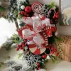 Decoratieve bloemen nuttige kerstdeur swag waterdruppeltjes traan rijke kleuren decoreren multi -lagen colorfast krans