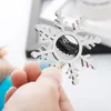 Winterbruiloft gunsten Silver Snowflake Wine Bottle Opener Party Giveaway Gift voor Guest SN175