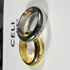 CELINI SAG RING RING BANGES SINGES SIMPLE LETTRE DE STYLE GOLL Silver Special Design Lettres doigts Gift For Love Girlfriend Taille 5-11 689 CELING FINGING RING