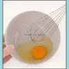 Egg Tools Stainless Steel Balloon Wire Whisk For Blending Whisking Beating Stirring 4 Sizes 6Inch/8Inch/10Inch/12Inch Myinf 0342 133 Dhlqz