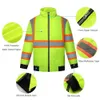 산업 반사 안전 조끼 커스텀 프라이빗 라벨 하이브 건설 안전 조끼 남성을위한 지퍼 반사 재킷