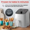 Elektrische bakpannen Instant Vortex 2QT 4in1 Air Fryer Oven Combo Gratis app met 90 recepten Aanpasbare slimme kookprogramma's Roast Toast 221110