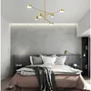 Kronleuchter Moderne Anhänger Lichter LED Lampe Hängen Licht Schlafzimmer Foyer Gold Nordic Einfache Decken Beleuchtung Für Wohnzimmer