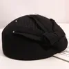 Baretten Dames Onregelmatige Bunker Cap Mode Cloche Hoeden Vrouw Vilt Baret Party Formele Fedora Kerk 100% Wol Hoed 221111