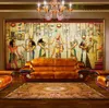Retro Art Pharaoh Wallpaper - Nonwoven Mural for Home Decor, Ancient Egyptian Style (7036078)