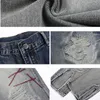 Men's Jeans 2021 New Arrival Distressed Retro Washed Men Casual Baggy Jeans Pants Hip Hop Hole Ripped Straight Denim Trousers Pantni Uomo T221102