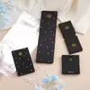 Jewelry Pouches 80pcs 4 Style Rectangle Cardboard Display Cards Hair Clip With Plastic Ear Nuts & OPP Cellophane Bags
