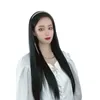 Perruques de cheveux pour femmes dentelle synthétique cerceau femelle intégré demi-tête ensemble cheveux longs bouclés naturellement ffy Tracel perruque