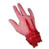 Decorações de Natal Halloween Broken Fake Hand Bloody Human Creepy aderentes para a festa de vestido de carnaval do Dia da April do Dia da April fora do Insid