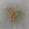 Hoop Earrings WTLTC Steampunk Metal Oval For Women Punk Stylish Geometric Big Hoops Minimalist Femme Jewelry Wholesale