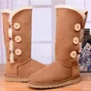 Designer Fuzzy Classic Warm Boots per donna Pantofola in pelle di pecora Mini Snow Short boot scarpe leggere e traspiranti Pelle autunno inverno fibbia originale con scatola misura 35-42